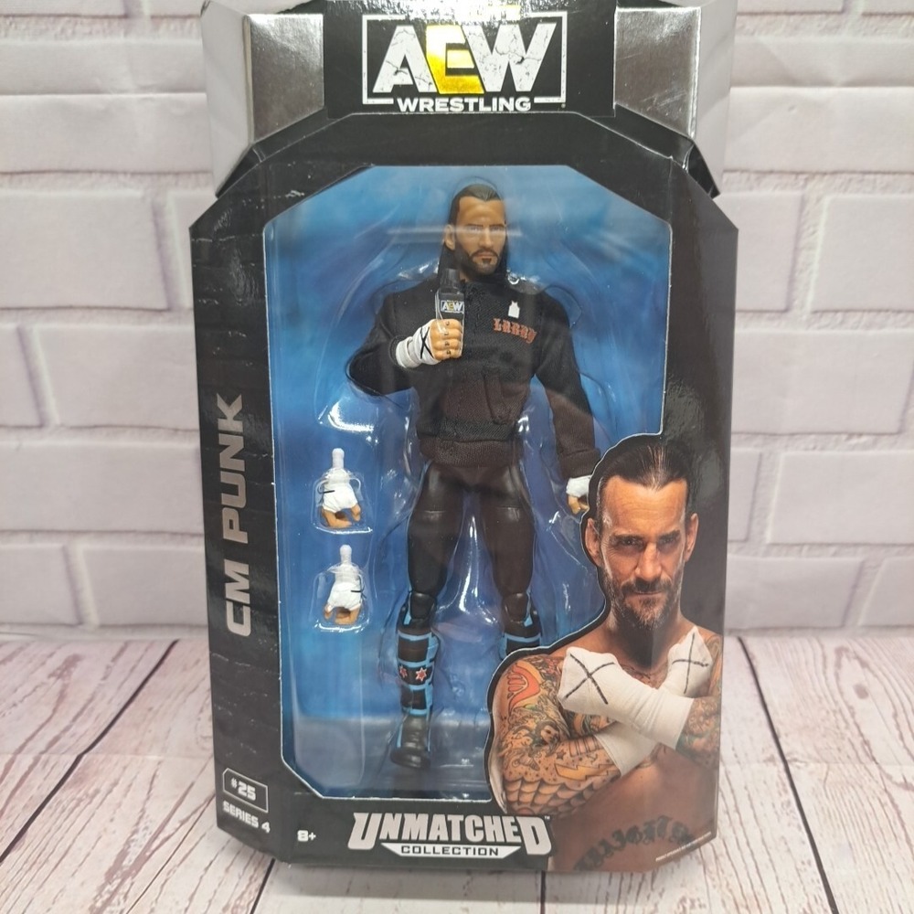 CM Punk #25 AEW Unmatched Series 4 Jazwares New In Box